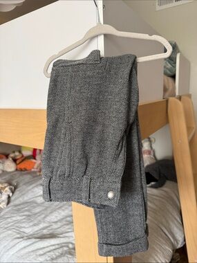 Abercrombie kids Herringbone cargo Trousers in Charcoal Gray
